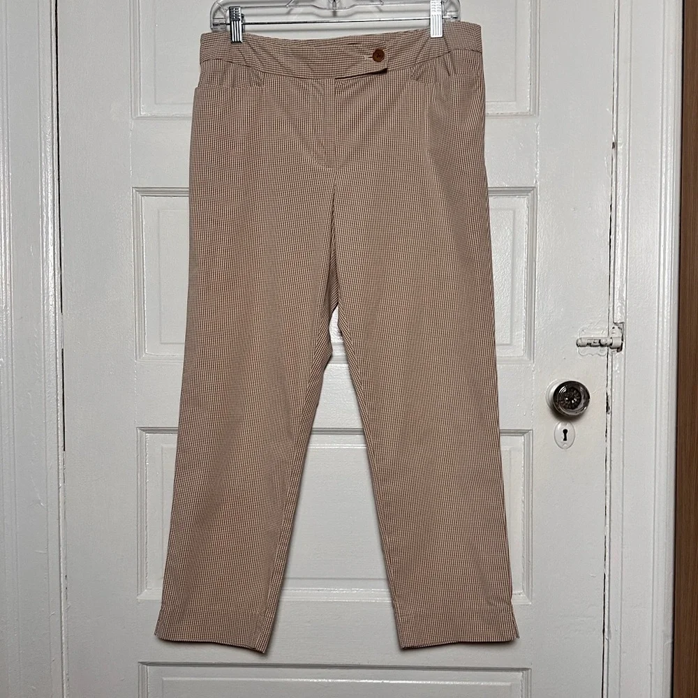 3/$20💥 Talbots‎ Signature Ankle Pants Plaid Chinos Cotton Preppy Preppy 8